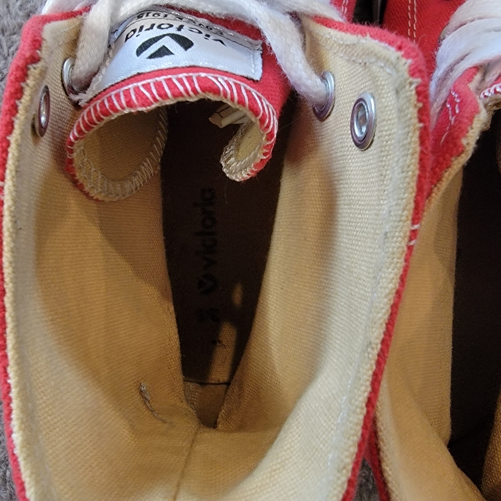 Vintage Victoria Skate Sneakers Size 36 Red/Navy Women's 6- 6.5 - Picture 12 of 16
